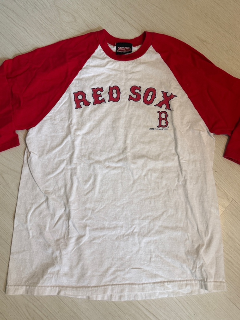 Stitches Boston Red Sox Raglan Tee